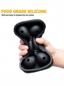 1pc Silicone Ice Ball Mold - Easy-Release & Heat-Resistant For Drinks & Desserts - Multicolor - View 8