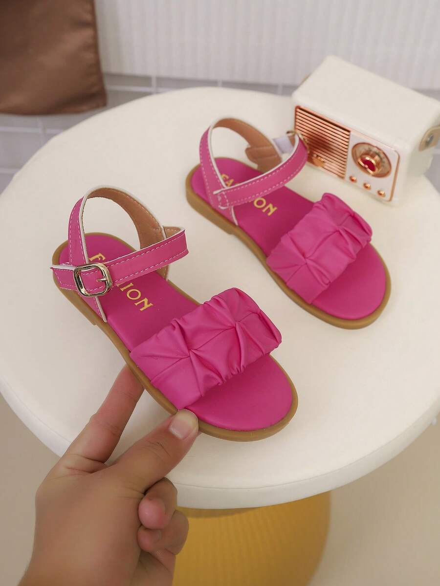 Sandal Datar Musim Panas Modis untuk Anak-Anak, Desain, Gaya Baru, Modis, Elegan, Minimalis, Estetis
