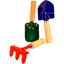 10012 JustForKids Garden Tools Set with Tote, Hand rake, Shovel, Trowel - Multicolor + Con bolso - Ver 8