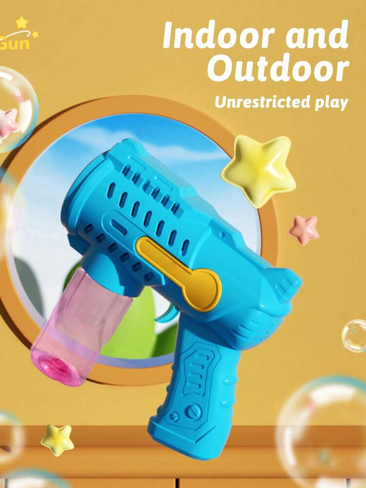 Kids Handheld Bubble Machine, Easy Operation, One-Button Start, Macaron Colors, Round Smooth Shape Suitable For Kids To Hold, Can Be Used As Holiday Gift For Boys And Girls (Batteries And Bubble Solution Not Included) - 彩色 - 查看 6