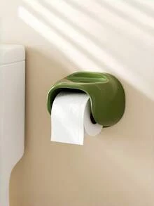 New Wall-Mounted Dopamine Bathroom Tissue Box, High-End, Wallmount Without Drilling, Top Storage Space For Toilet Paper Rolls - Multicolor - View 5