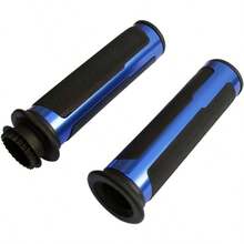 Puo de Moto Agarradera Manillar Empuadora Antideslizante Contrapeso Universal Hand Grips de Aluminio - azul - Ver 3
