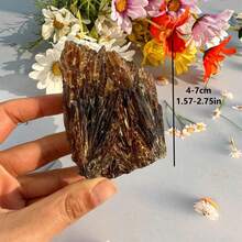 Raw Amber Calcite Cluster,Amber Calcite Mineral,Honey Calcite, Raw Calcite, Crystal Gift,Holiday Gifts - Brown - View 5