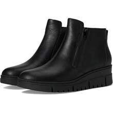 Vionic Uptown Sur Bootie Women's Black Leather Side Zip Ankle Boots GAL1670 - 黑色 - 查看 1