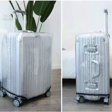 1pc Transparent Luggage Protective Cover, Thick Wear-Resistant Waterproof Suitcase Protective Cover, Luggage Cover, Suitable For Travel, Protect Luggage 18/20/22/24/26/28/30 Inch - Transparent - View 4