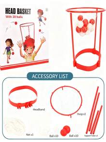 Bộ gồm 1 quả bóng rổ đội đầu và mũ chơi bóng rổ, khung vòng nhựa màu đỏ bền chắc và chất liệu lưới cứng cáp. Hoàn hảo cho các bữa tiệc sinh nhật, sự kiện xây dựng đội nhóm văn phòng, họp mặt gia đình. - Nhiều màu - Xem 7