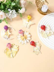 48 szt. papierowych kartek z lizakami na Eid Mubarak, biało-złote kartki z motywem księżyca z lampionem ramadanowym, torebki prezentowe na Eid Mubarak, opakowania na prezenty na Ramadan, islamskie torebki prezentowe na Eid Mubarak, dekoracje na Ramadan, dekoracje na stół na imprezę Eid Mubarak, dekoracje na Eid Mubarak, dekoracje na Eid, prezenty na Eid, prezenty na Ramadan, akcesoria na Ramadan, artykuły na Ramadan, upominki na imprezę Ramadan - platyna - Zobacz 4