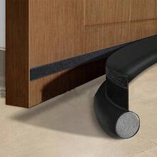 1条可调节自粘门底密封条，隔音门底密封条，泡沫填充防风条，柔性门底密封条，隔音垫圈，防风条，自粘防蚊隔音缝隙阻隔条