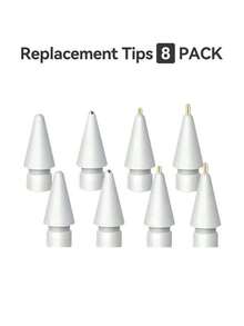 6支装 Apple Pencil 笔尖，兼容 Apple Pencil 笔尖及笔盒，笔尖纤细，精准控制，不易磨损，金属笔尖，兼容 Apple Pencil 第一代/第二代/USB-C/iPad Pro，针状笔尖，带笔盒，iPad Pro 笔套装，圣诞节、家人、朋友、生日、节日最佳礼物，笔配件