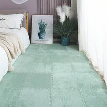 15pcs/Set Versatile Carpet Tiles, Trimmable & Connectable, Thick Non-Slip Cushion Mat For Bedroom, Balcony, Window Sill