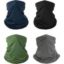 DQST Bandanas Deportivas 4 Packs para Hombre y Mujer. Proteccin El Viento y Los Rayos, Sedoso y Elstico, Adecuado para Deportes, Ciclismo, Motocicleta, Montaismo, Esqu, etc. - 4 Colores A - Ver 2