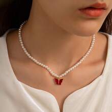 Elegant Versatile Pearl Necklace For Women Single Layer Choker Collarbone Chain - 30432-nek-S - Xem 11