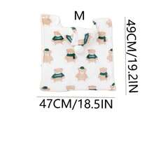 1pc Cartoon Print Hooded Fleece Thick Autumn/Winter Pet Warm Cloak Jacket, Reversible Pet Blanket Coat For Small Pets