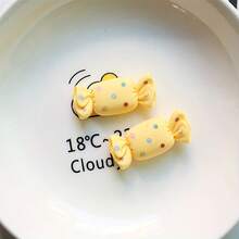 6/18/30 chiếc kẹo mút nhựa dễ thương - Mặt phẳng - Không có lỗ - Macaron Hồng, Vàng, Xanh lá, Tím, Cam, Đỏ, Nâu, Vàng - Mặt phẳng trang trí thủ công sổ lưu niệm - kẹo - Xem 7