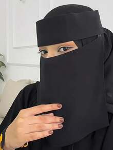 1 khẩu trang lưới nhiều lớp cho nữ, mềm mại thoải mái, chống tia UV, che mặt đa năng, thích hợp sử dụng hàng ngày - Nhiều màu - Xem 11