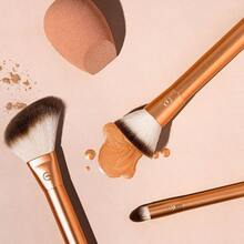 YQQ ECOTOOLS Face + Blend Sculpt Set Kit de Maquillaje con 3 Brochas y Esponja para Base Iluminador y Sombras9394 - Multicolor - Ver 8