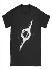 2025  Interstellar Wormhole Space Science Fiction T Shirt Pure Cotton Clothing Vintage Short Sleeve Round Neck Tees T-Shirts - Black - View 1