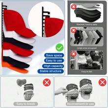 Organizador de Gorras para Pared, Organizador de Sombreros para Gorras de béisbol, Puede Colgar 16 Sombreros, Perchero para Gorras de Béisbol con Adhesivo Fuerte y Tornillos - 1 - Ver 8