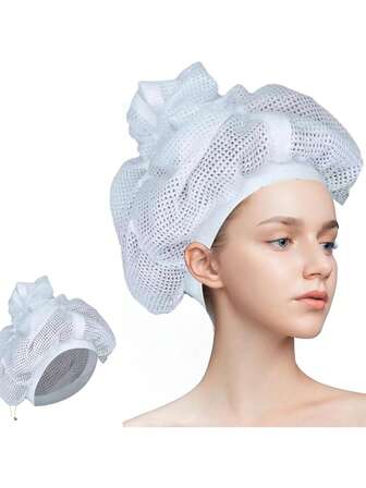 1pc Hair Care Mask Cap For Drying And Curling Dry Hair, Protective Hair Dryer Cap, Solid Color