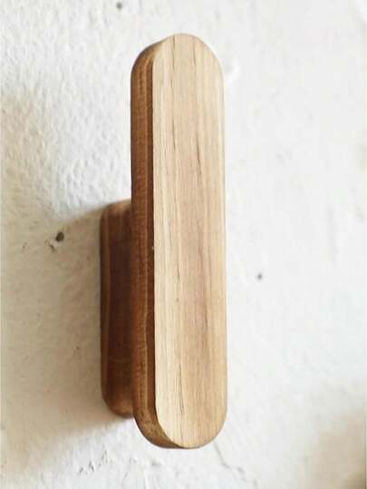 Boho Wooden Wall Hooks Decorative Simple Vintage Hangers Bag And Key Holder For Wall