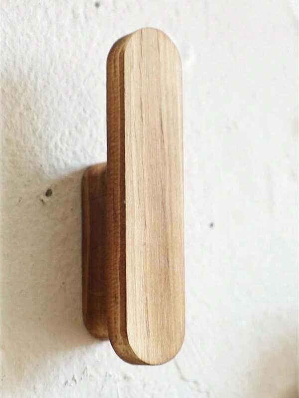 Boho Wooden Wall Hooks Decorative Simple Vintage Hangers Bag And Key Holder For Wall