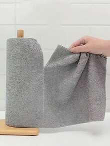 20pcs/Roll Super Soft Microfiber Dishcloth, Multi-Purpose Cleaning Rags, Double-Sided Kitchen Towels - Multicolor - View 6