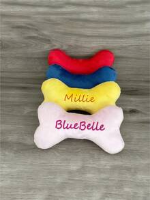 1 Stück personalisierter Hundeknochen Spielzeug, kann Haustiernahmen anpassen, personalisiertes Haustiergeschenk, modisch, farbig, retro, süß, minimalistisch, Süß Haustier-Personalisierung, einzigartig, personalisiert, geeignet für Jahrestag, Geburtstag und andere Anlässe, Haustierzubehör-Personalisierung, voller Urlaubsstimmung - Verschiedenfarbig - Übersicht 5