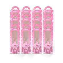 6/12/18 Stücke Prinzessinnen Schloss Geschenkbox - Blau & Rosa Schneeflocken Süßigkeitenbox mit Griff und transparentem Fenster, Kindergeburtstags-Party/Winter Wunderland Dekorations Geschenkbox - Verschiedenfarbig - Übersicht 10