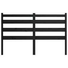 Testiera vidaXL nera, 206x4x100 cm, in legno massello di pino. - Multicolore - Visualizzare 4