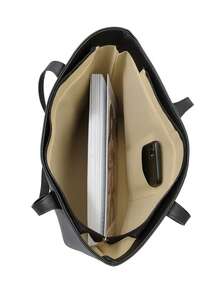 Bolsa Feminina Sacola bicolor - Rosa chiclete - Visão 2