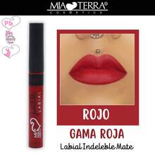 MIA TERRA COSMETICS PAQUETE LABIALES INDELEBLES LIQUIDOS GAMA COMPLETA - GAMA ROJA - Ver 4