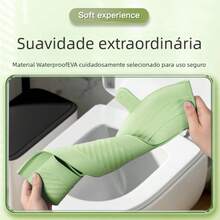 Waterproof Toilet Seat Cover – Seat Protection, Bathroom Accessory - Green - View 3