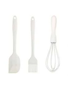 3 PiecesSilicone Cookware Set, Minimalist Kitchen Gadget Set Baking Tool Brush - Multicolor - View 3