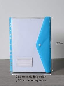 A4 Large Capacity Loose-Leaf File Folders,Eligible Plastic Button-Seal File Bags In Morandi Colors,Thickened With Large Capacity For Documents, Papers, Exams, Etc,Made Of Modern PP Material, Expandable Button And Label Pockets, Suitable For School, Home, Office, Attendance, Travel - Portable Design, Back To School, School Supplies