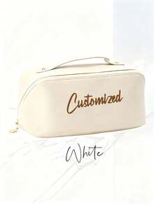 Personalisierte Makeup Tasche, geeignet für Produktkauf; große Kunstleder Makeup Tasche; Brautjungfer Makeup Tasche; Weihnachtsgeschenk für Frauen; Reise Organizer Tasche; Geschenk für Bridal-Shower; Paar Geschenktasche; Valentinstag Geschenk