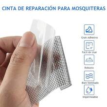 Kit de Reparación de Mosquiteras para Ventanas y Puertas, Reparación de Mosquiteras de Plástico, 5cm * 5MTS Negro (Negro) - Negro - Ver 5