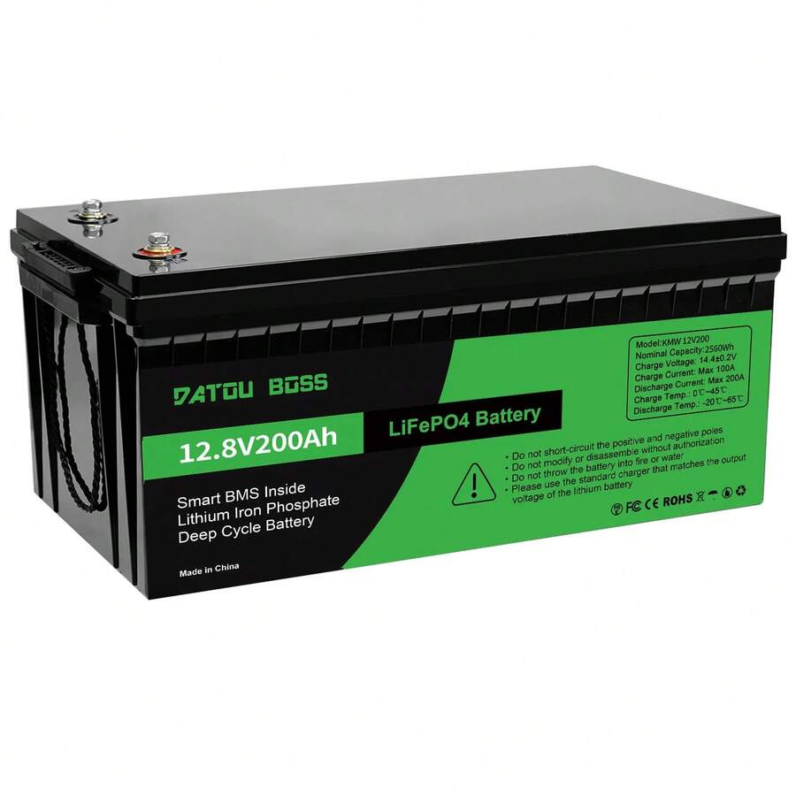 DATOUBOSS LiFePO4 12V Battery With BMS 8000Cycles, 100A 200A 300A, Inverter, Motorhome, System, Boat, Household, - DT-100Ah 12V - Xem 1