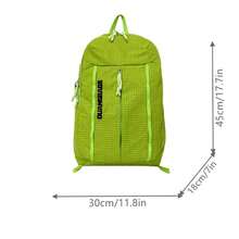 1 pièce Sac à dos à carreaux ultra-léger et unicolore, sac à dos pour campus pour hommes et femmes, résistant à l'eau avec fente pour carte de taille, grande capacité pour l'école, les déplacements, les voyages - Multicolore - Voir 12