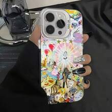 Bladee -333 Drain Gang Album Phone Case IMD Color Silver Shell For  16 15 14 13 12 11 Pro Max Plus.Christmas Accessories.Basic Phone Cases. Fashion Phone Cases.  17 Pro Case. Stocking Stuffers. Hot-Selling Phone Cases. Christmas Phone Case. - z4 - 查看 1