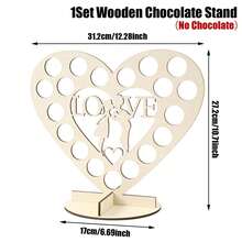Estante de madera en forma de AMOR para pareja, estante de caramelos en forma de corazón, estante reutilizable para aperitivos, estante en forma de corazón, adecuado para fiestas de San Valentín, recepciones de bodas, bautizos de recién nacidos, compromisos, cumpleaños y aniversarios de bodas - Multicolor - Ver 4