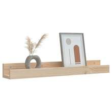 Estantes de pared vidaXL, 2 piezas, 80x12x9 cm, madera maciza de pino. - Multicolor - Ver 7