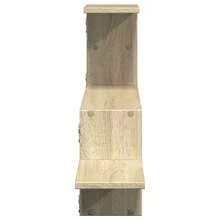 vidaXL Wandregal Sonoma-Eiche 104x15x49 cm Holzwerkstoff - Verschiedenfarbig - Übersicht 5