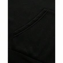 Women'S Lilo & Stitch Ohana Bond Hoodie - Stitch & Lilo Graphic Pullover Sweatshirt, Heavyweight 500gsm Hooded Sweater For Fans, Hawaiian Vacation Outfit Casual Everyday Winter Wear, Cozy Clothing, Playful Design, Quality Stitching, Long Sleeve Top, Anime Lovers - 黑色 - 查看 5