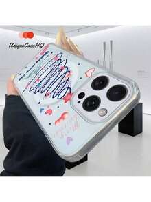 Estuche magnético transparente con diseño navideño para teléfono inteligente, compatible con for  16 Pro Max, 15, 14 Plus, 13 Pro, 12, 11, XS Max, X y XS.Estuche de acrílico + TPU, resistente a golpes, con diseño divertido. - Multicolor - Ver 5