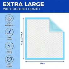 100 pezzi di tappetini assorbenti per animali domestici, spessi e leggeri, con assorbimento degli odori e deodoranti, adatti per animali domestici come gatti Teddy, Golden Retriever, Labrador Retriever, ecc. Pannolini per animali domestici, adatti per l'addestramento degli animali domestici, lettiera per animali domestici, forniture per animali domestici, tappetini assorbenti per animali domestici - Specifiche multiple - Visualizzare 7