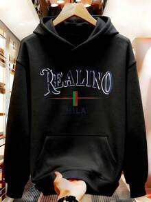 Nueva sudadera con capucha delgada estampada de primavera y otoño para hombres RJO9 - Negro - Ver 8