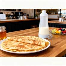 1000ml Hand-Cranked Batter Mixer Bottle Batter Dispenser - Trong sáng - Xem 5