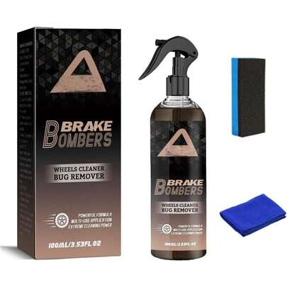 Limpiador de llantas, limpiador de llantas sin ácido Stealth Brake Bomber, perfecto para limpiar llantas y neumáticos sucios,  para llantas de aleación, cromadas y pintadas.