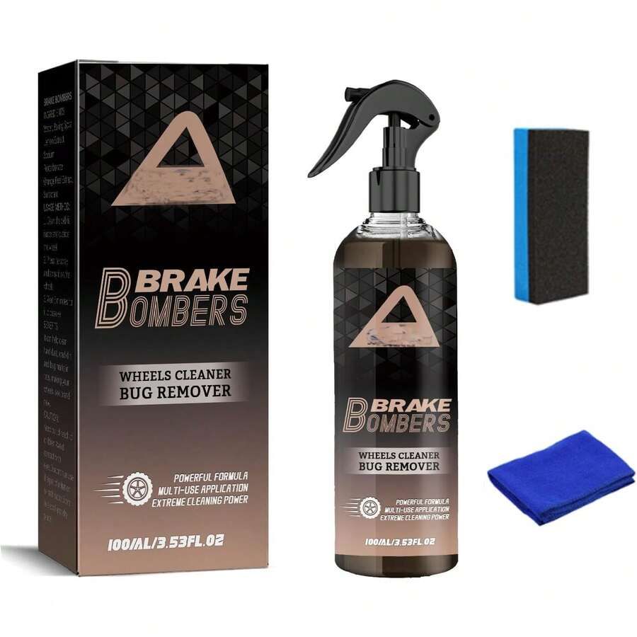 Limpiador de llantas, limpiador de llantas sin ácido Stealth Brake Bomber, perfecto para limpiar llantas y neumáticos sucios,  para llantas de aleación, cromadas y pintadas. - Negro - Ver 1