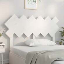 Testiera vidaXL bianca 132 x 3 x 81 cm in legno massello di pino - Multicolore - Visualizzare 1